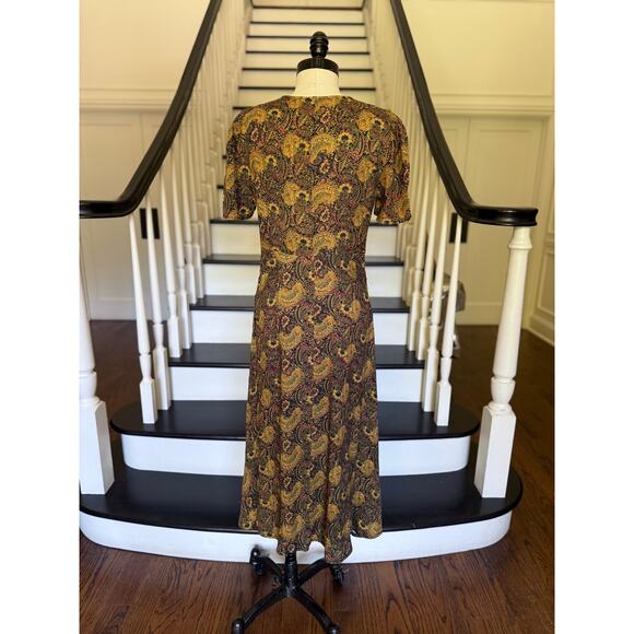 Free People Olivia Dress Fall Autumn Bohemian GardenGirl Rustic Luxury Retro 90s - Picture 8 of 14